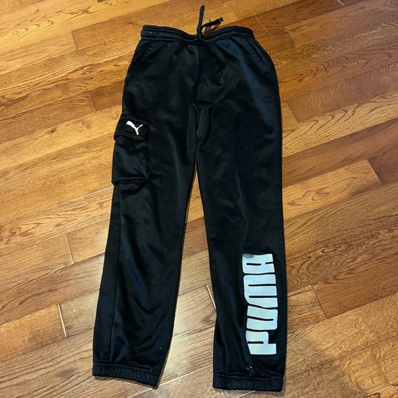 Puma boy jersey jogger pants  sz 14/16 - Picture 1 of 10